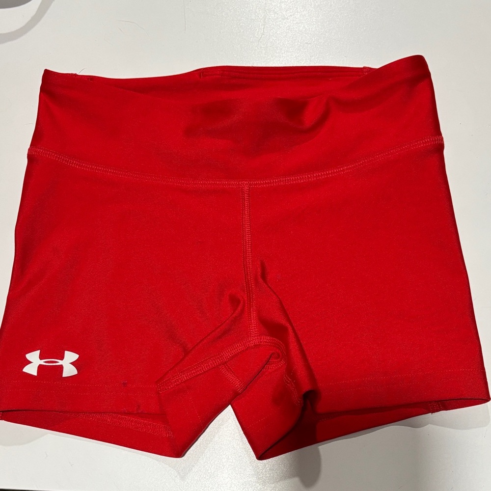 Under Armour Women's Bright Red Athletic Shorts